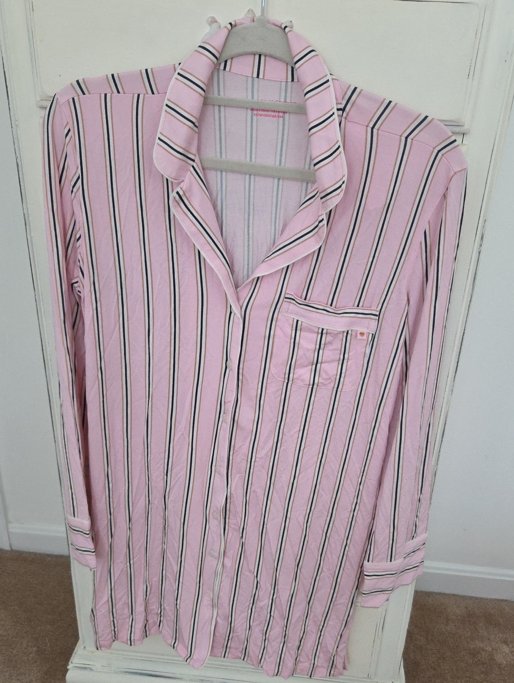 Victoria's Secret Pink Striped Button-Down Shirt